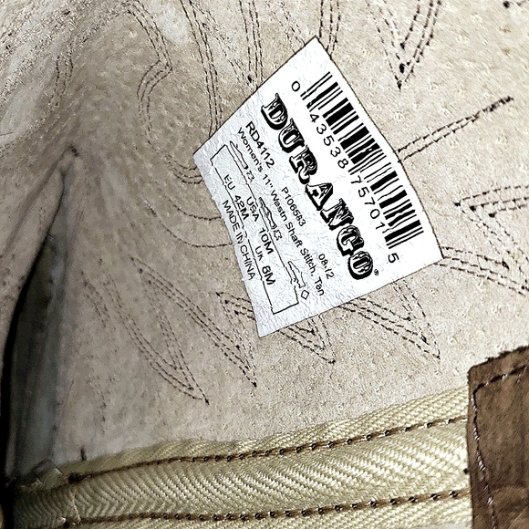 NWOT Durango Leather Cowgirl Boots - Picture 10 of 11